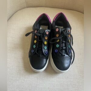 Kurt Geiger Black Sneakers with White Soles